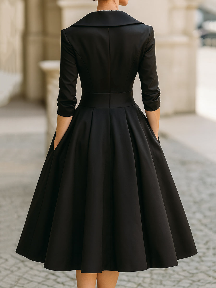 Dharmay | Elegancka sukienka midi
