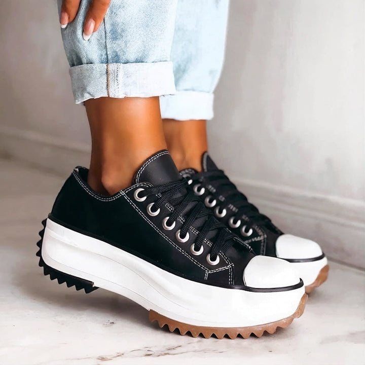 Livia™ | Skórzane Sneakersy na Platformie