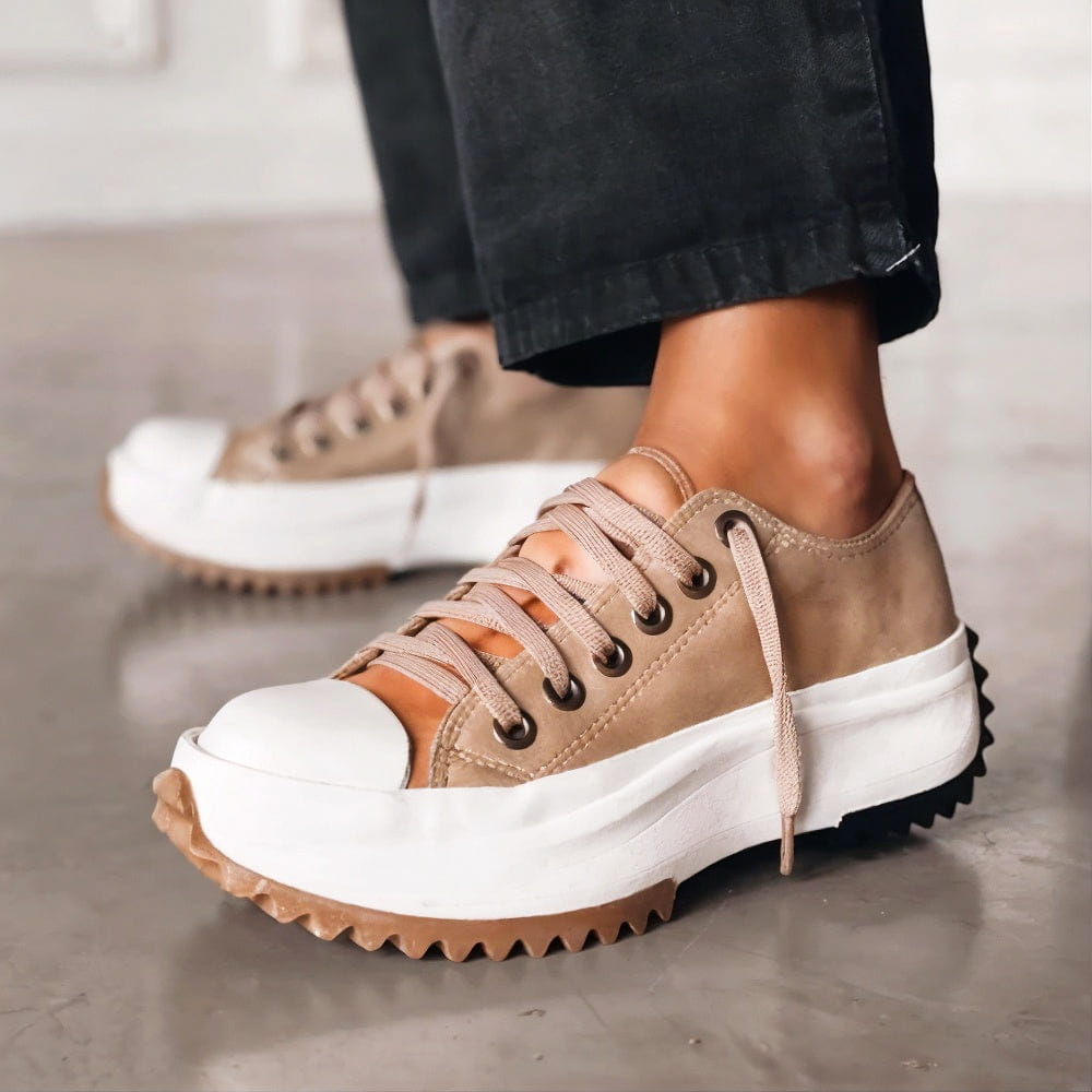 Livia™ | Skórzane Sneakersy na Platformie