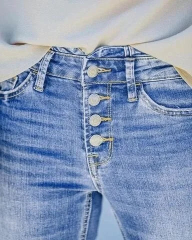 Dżinsy skinny z efektem